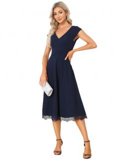 Ever Pretty plesové a společenské šaty EP00959-3 modrá XL