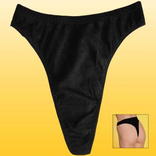 F4H kalhotky tanga 6107-2 černá (L)