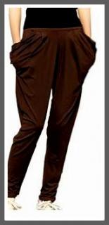Fashion-4happy dámské kalhoty 3755-1 hnědá (XS)