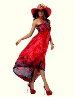 fashion-4happy dámské šaty 312038-6 červená (univerzální)