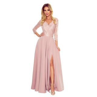 Numoco Dámské šaty 309-4 Amber růžová XL
