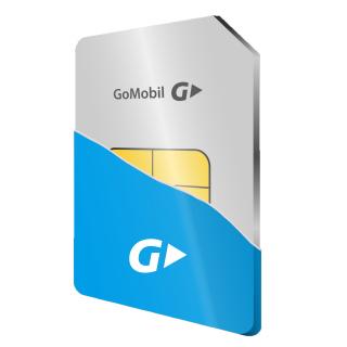 Předplacená SIM karta GoMobil s přednabitým kreditem 20,- Kč samostatně prodejná