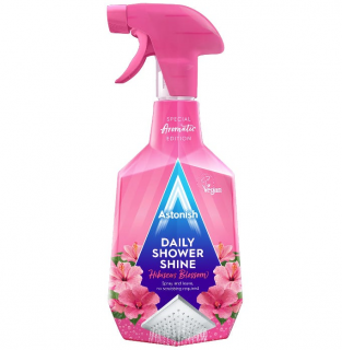 Astonish pro denní bezúdržbové čištění sprchy a sanity Aromatic Hibiscus - 750ml
