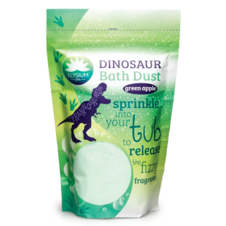 Elysium Spa Dinosaur Bath Dust jemná koupelová sůl Green apple - 400g