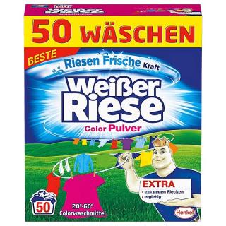 Weisser Riese  COLOR prací prášek na barevné prádlo - 2,75 kg -  50 PD