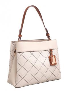 Kabelka Checked Citybag Beige