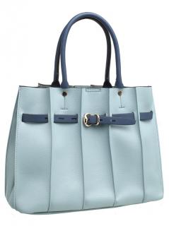 Kabelka Pleated Tote Light Blue