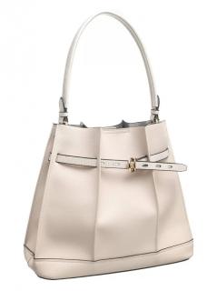 Kabelka Pleated Tote White