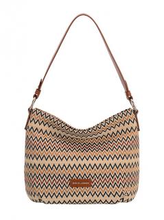 Kabelka Zig Zag Bucket Camel