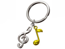 Klíčenka nota a houslový klíč