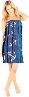 Brini 013 saunový kilt dámský froté modrý 150x75 cm