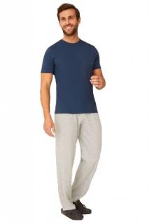 F&F 902 pánské pyžamo modro-šedé 2XL