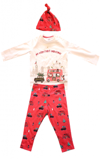 Fred&Flo Vánoční set oblečení pro nejmenší Vel. 68 / 3-6 měsíců