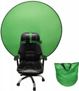 Intempo Zelené plátno Green screen Online Klíčování s nástavcem na křeslo Velikost: 110 cm