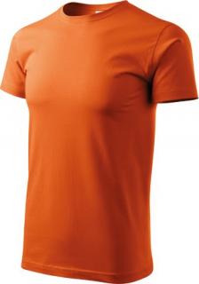 Oranžové bavlněné tričko 3XL