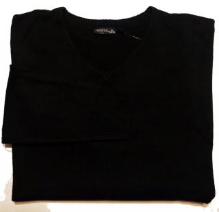 Pánský pulovr černý  véčko  XL