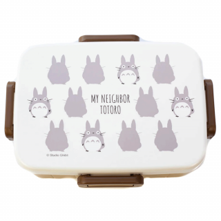 Totoro Simple Cute bento box | bílo-hnědý