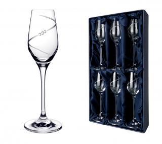 Silhouette - skleničky na likér se Swarovski® Elements | sada 6 sklenic