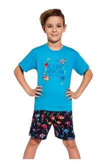 Chlapecké krátké pyžamo Cornette 790/99 Caribbean Velikost: 140, Barva: Tyrkys