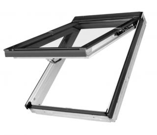 Výklopně - kyvné plastové střešní okno FAKRO PPP-V U3 rozměr: 55x98 cm