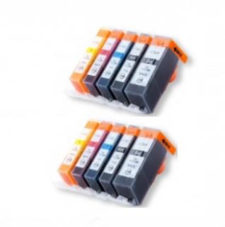 Canon 2x multipack PGI-520XL + CLI-521XL CMYK (10ks) kompatibilní sada kazet s čipy