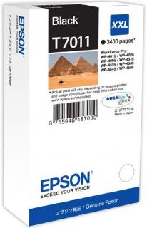 Epson C13T701140 - originální kazeta T7011 XXL 3400 stran (63,2ml)  Epson C13T701140 - originální kazeta T7011 XXL Vhodné pro tiskárny Epson WorkForce…
