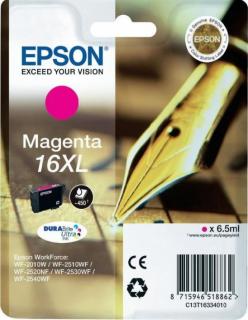Epson T1633 - Originální purpurová inkoustová kazeta 16XL ( C13T16334012 ) Magenta 6,5ml  Originální purpurová inkoustová kazeta pro Epson T1633…