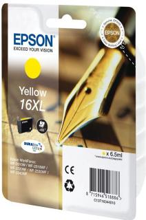 Epson T1634 - Originální žlutá inkoustová kazeta 16XL ( C13T16344012 ) Yellow 6,5ml  Originální žlutá inkoustová kazeta pro Epson T1634 yellow 16XL…