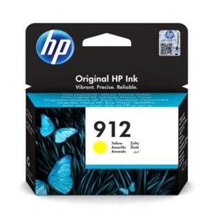 HP 912 originální inkoustová kazeta žlutá 3YL79AE, 315 stran