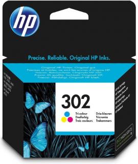Originální inkoustová cartridge HP č. 302 barevná (F6U65A) 165 stran