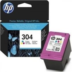 Originální inkoustová cartridge HP č. 304 barevná (N9K05AE) 100 stran  Originální inkoustová cartridge HP č. 304 barevná N9K05AE do tiskáren HP…