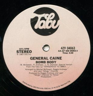 General Caine ‎– Bomb Body