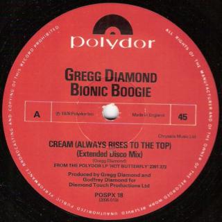 Gregg Diamond Bionic Boogie ‎– Cream (Always Rises To The Top)