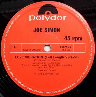 Joe Simon ‎– Love Vibration
