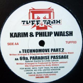 Karim & Phillip Walsh ‎– Technomove Part.2 / 69a, Paradise Passage
