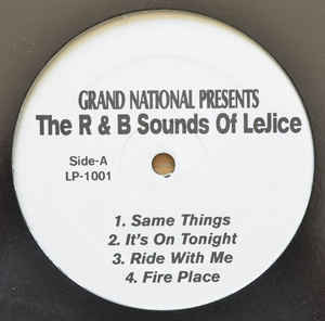 LeJice / Low Life ‎– The R & B Sounds Of LeJice / Sounds For The Streets