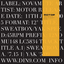 MOTOR ‎– Sweatbox / Yak