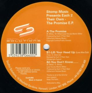 Stomp Music Presents Each 2 Their Own ‎– The Promise EP