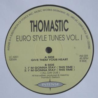 Thomastic ‎– Euro Style Tunes Vol. 1