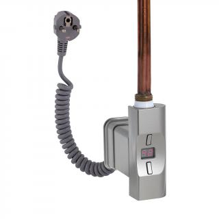 Elektrická topná tyč s regulací Home Plus 150W Barva: Ocel, Tvar profilu: D-profil