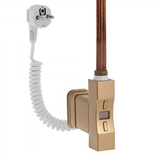 Elektrická topná tyč s regulací Home Plus 300W Barva: Světle matná zlatá, Tvar profilu: K-profil