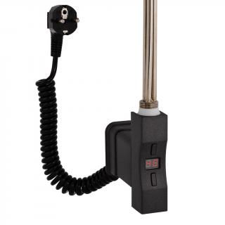 Elektrická topná tyč s regulací Home Plus 300W Barva: Tmavý matný antracit, Tvar profilu: K-profil