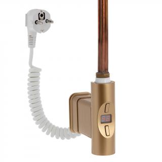 Elektrická topná tyč s regulací Home Plus ECO 150W Barva: Světle matná zlatá, Tvar profilu: O-profil