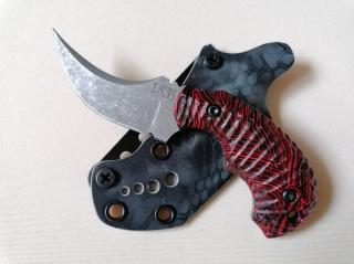GROIN KNIVES RedBlack nůž - ruční výroba