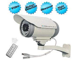 Kamera s nahráváním na SD vodotěsná CCTV /Detekce pohybu/IR LED