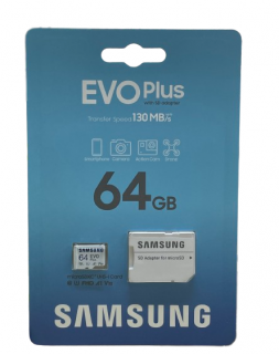 Paměťová karta Samsung Evo plus Micro SDHC 64GB Class 10 + adapter