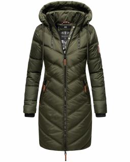 Dámská zimní dlouhá bunda Armasa Marikoo - OLIVE Velikost: XS