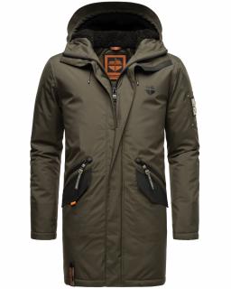 Zimní kabát / pánská zimní dlouhá bunda Ragaan Stone Harbour - ANTRACITE Velikost: L