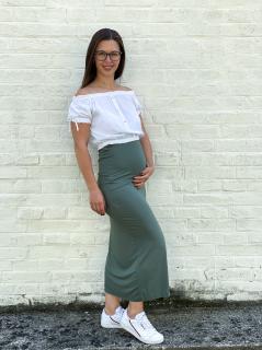 dlouhá basic sukně Barva: khaki
