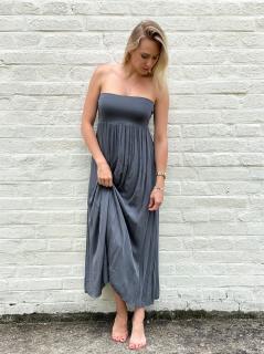 dlouhá sukně/šaty Donna Barva: tmavě šedá